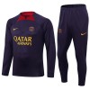 Sudadera De Entrenamiento Trajes Paris Saint-Germain Quarter Zip Purple Version 23-24 - Hombre